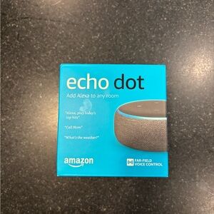 Amazon Echo Dot with Alexa in Blue Box sealed box